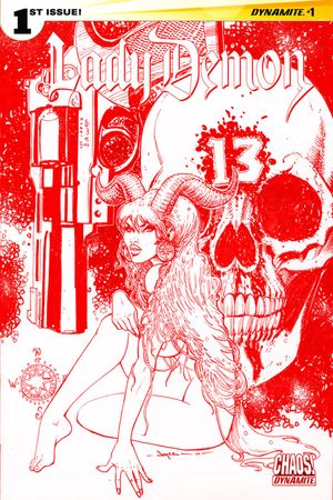 Lady Demon #1 (Rare Chin Blood Red Cover)