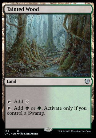 Tainted Wood (Phyrexia: All Will Be One Commander Decks) Trading Card