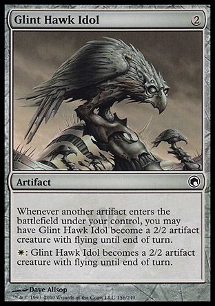 Glint Hawk Idol (Scars of Mirrodin) Trading Card