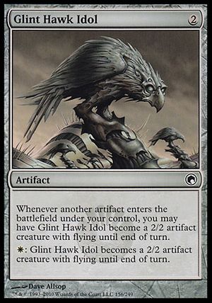 Glint Hawk Idol (Scars of Mirrodin)