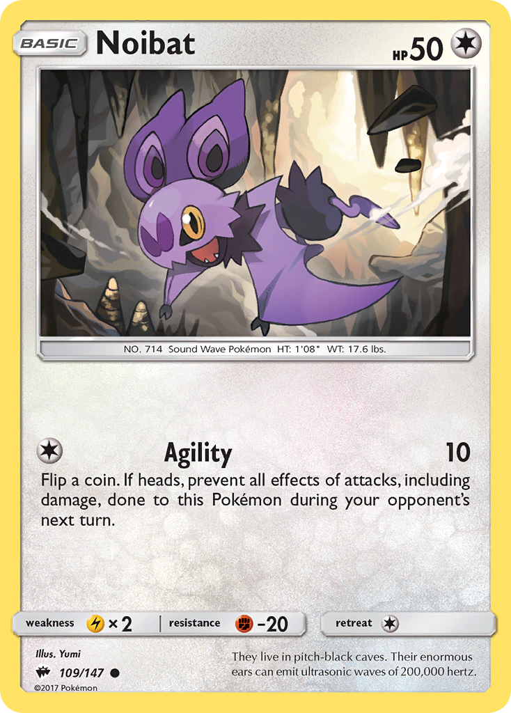 Noibat (109/147) - Burning Shadows Pokémon Card