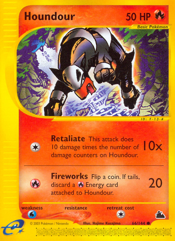 Houndour (66/144) - Skyridge Pokémon Card