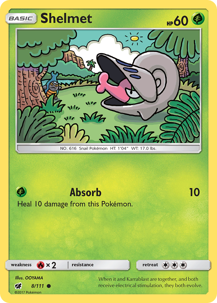 Shelmet (8/111) - Crimson Invasion Pokémon Card