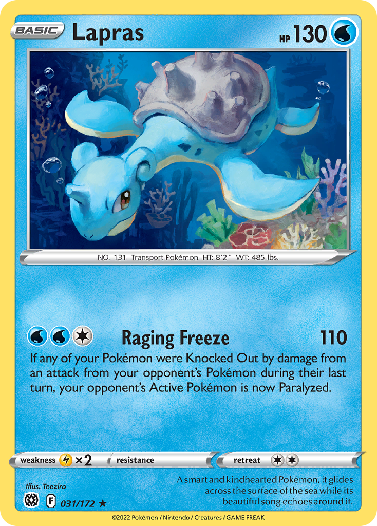 Lapras (31/172) - Brilliant Stars Pokémon Card