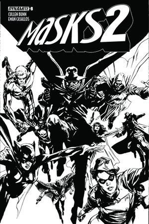 Masks 2 #8 (Cover E 15 Copy Guice B&amp;amp;amp;w Cover)