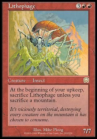 Lithophage (Mercadian Masques) Trading Card