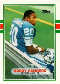 Barry Sanders 1989 Topps Traded Football #83T Sports Card