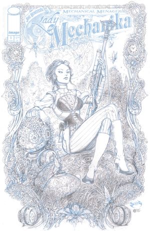 Lady Mechanika The Mechanical Menagerie #1 (Cvr C Inc 1:10 Joe Benitez & Martin Montiel B &W Variant)