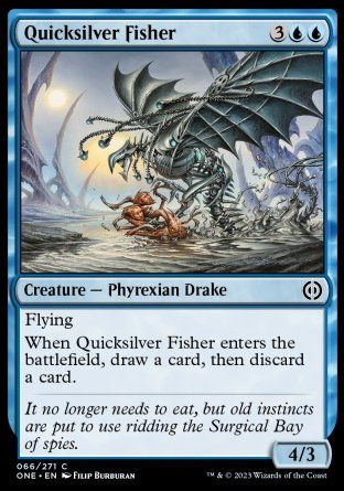 Quicksilver Fisher (Phyrexia: All Will Be One) Trading Card