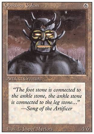 Obsianus Golem (Revised Edition) Trading Card