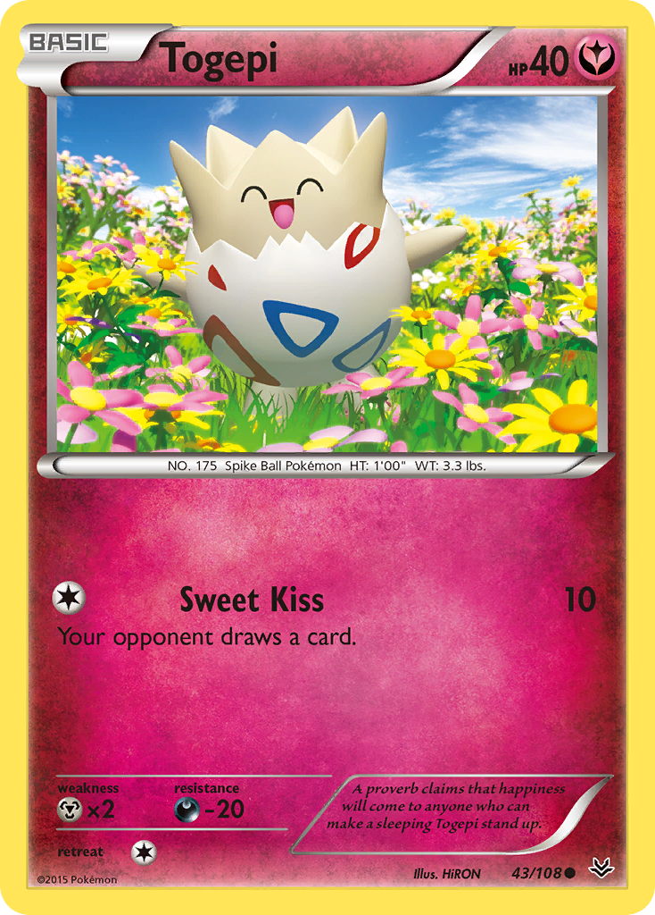 Togepi (43/108) - Roaring Skies Pokémon Card