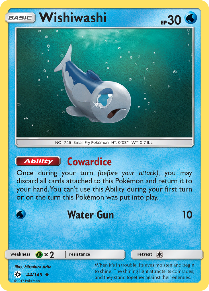 Wishiwashi (44/149) - Sun & Moon Pokémon Card