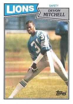 Devon Mitchell 1987 Topps #327 Sports Card