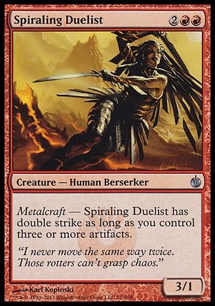 Spiraling Duelist (Mirrodin Besieged) Trading Card