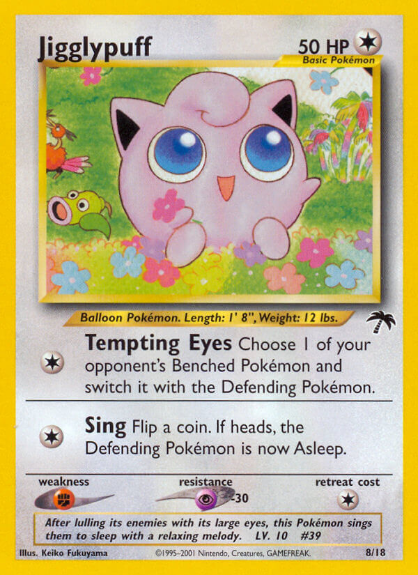 Jigglypuff (8/18) - Southern Islands Pokémon Card