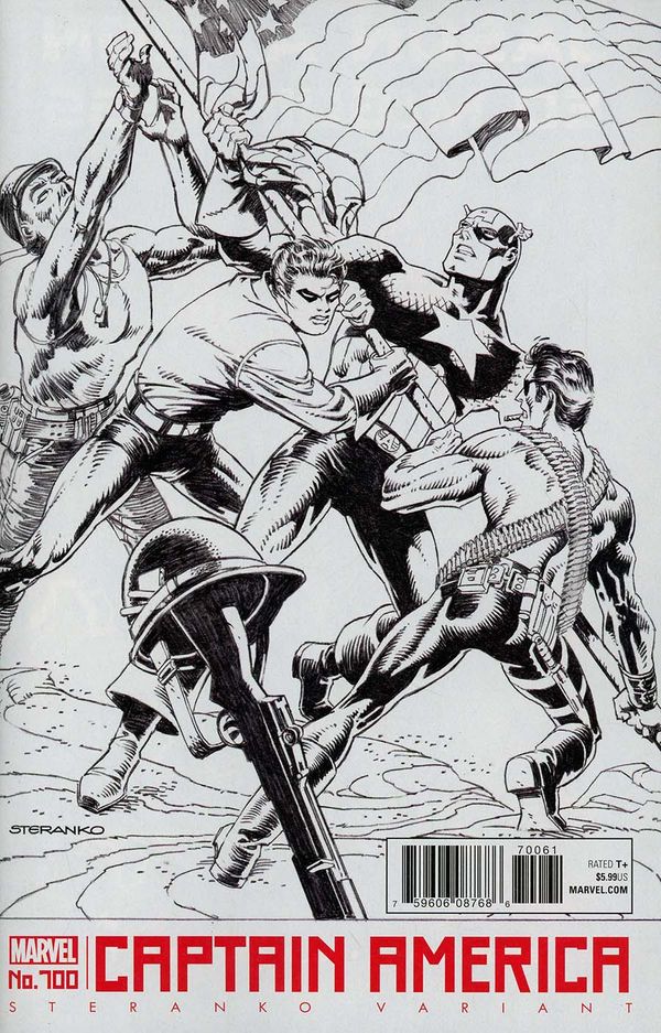Captain America #700 (Steranko B&w Variant Leg)