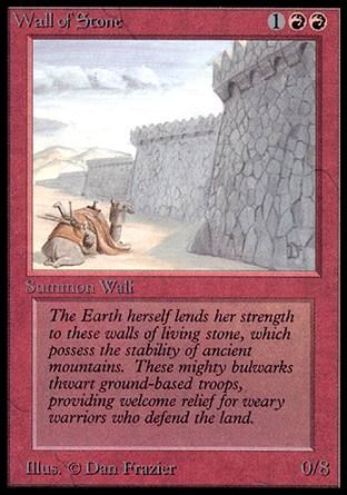 Wall of Stone (Alpha) Trading Card