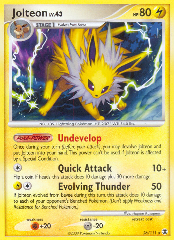 Jolteon (26/111) - Rising Rivals Pokémon Card