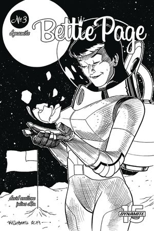 Bettie Page: Unbound #3 (20 Copy Williams B&w Cover)