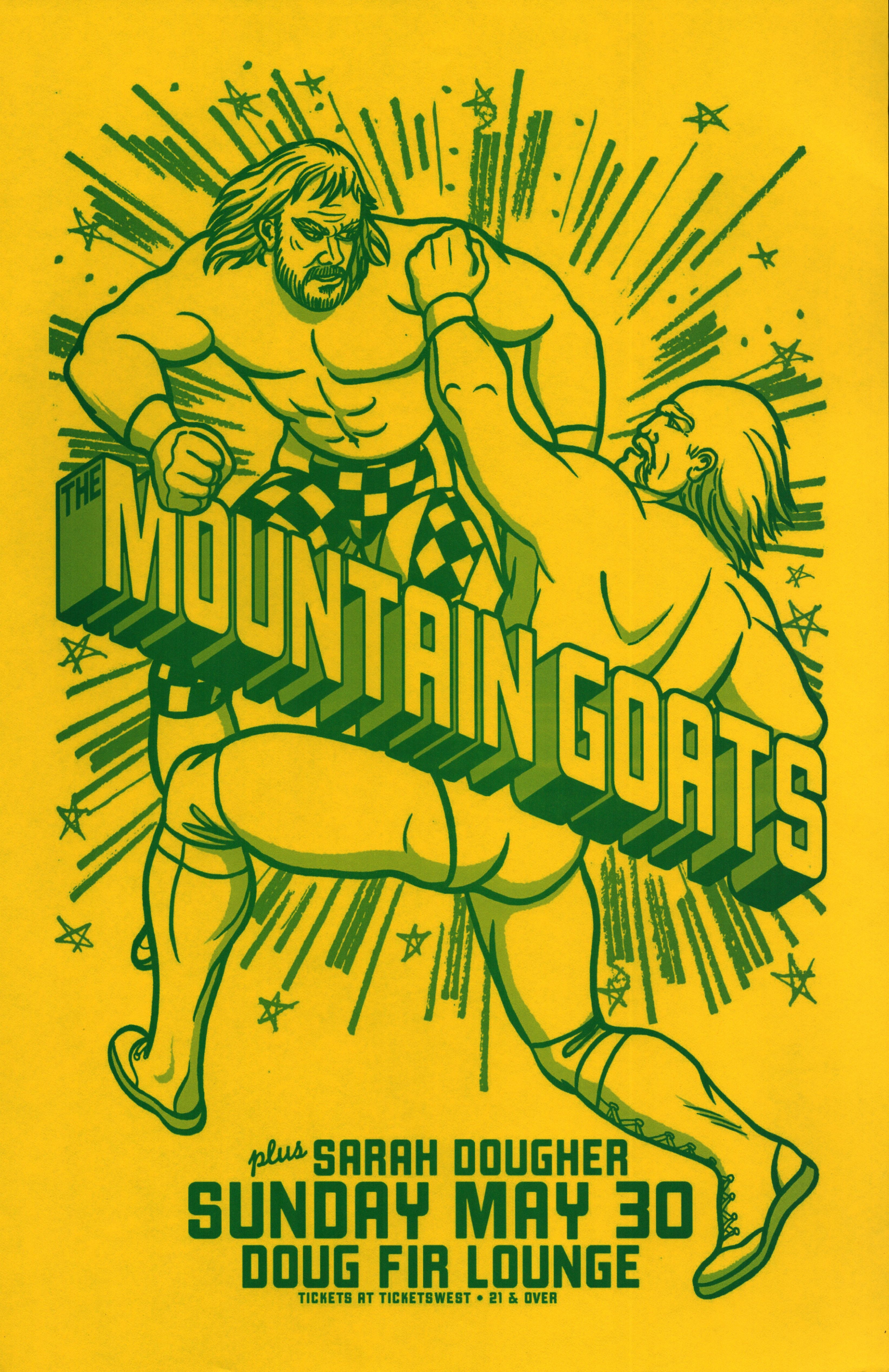 MXP-142.28 Mountain Goats Doug Fir 2010 Concert Poster