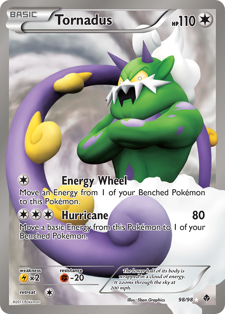 Tornadus (98/98) - Emerging Powers Pokémon Card