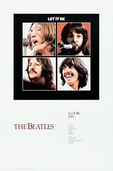 The Beatles Let It Be Apple Corps 1987 Concert Poster