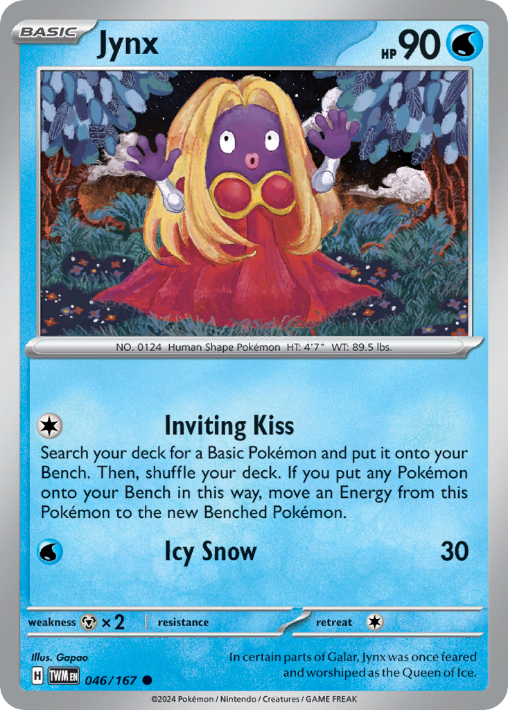 Jynx (46/167) - Twilight Masquerade Pokémon Card