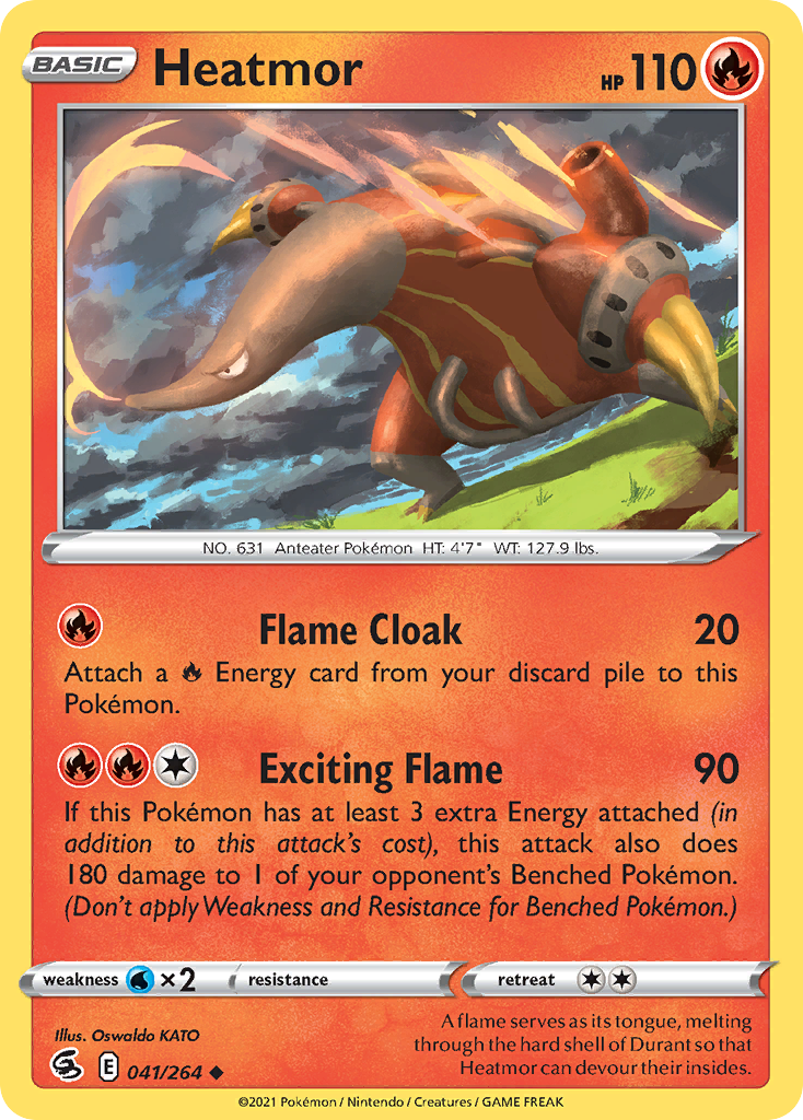 Heatmor (41/264) - Fusion Strike Pokémon Card