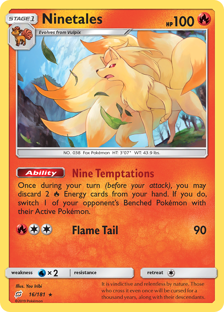 Ninetales (16/181) - Team Up Pokémon Card