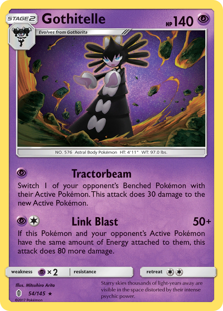 Gothitelle (54/145) - Guardians Rising Pokémon Card