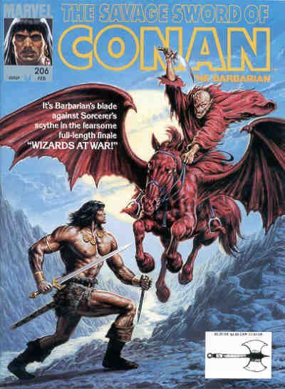 The Savage Sword of Conan #206 Comic