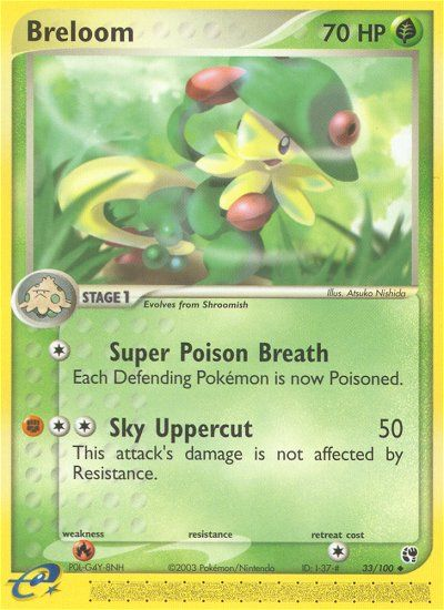 Breloom (33/100) - Sandstorm Pokémon Card