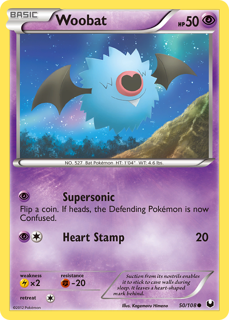 Woobat (50/108) - Dark Explorers Pokémon Card