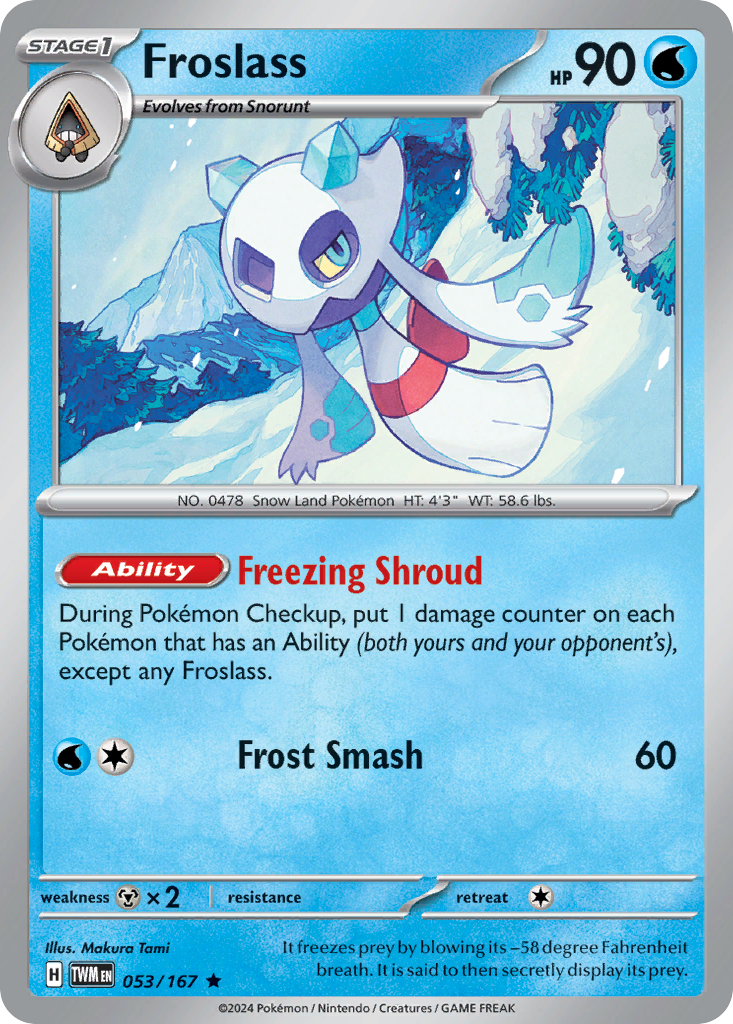 Froslass (53/167) - Twilight Masquerade Pokémon Card