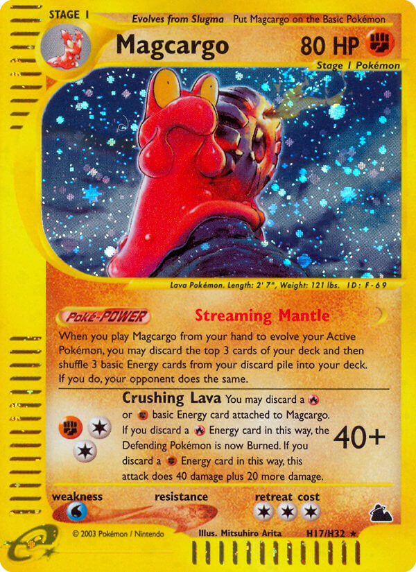 Magcargo (H17) - Skyridge Pokémon Card