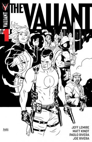 The Valiant #1 (100 Copy Cover B&w Rivera)