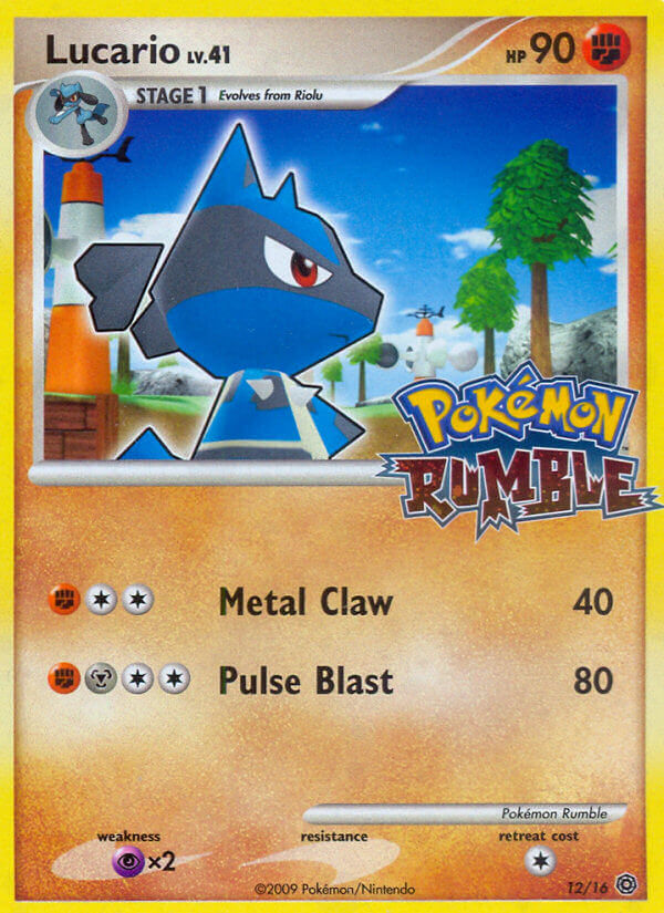 Lucario (12/16) - Pokémon Rumble Pokémon Card