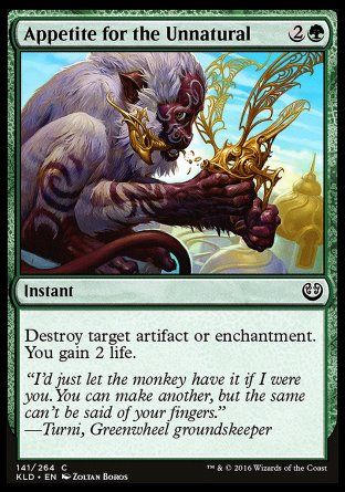 Appetite for the Unnatural (Kaladesh) Trading Card