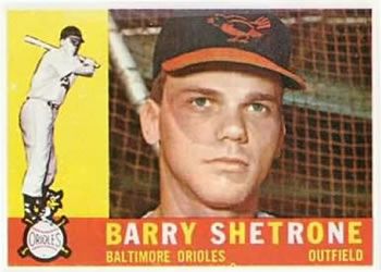 Barry Shetrone 1960 Topps #348 Sports Card