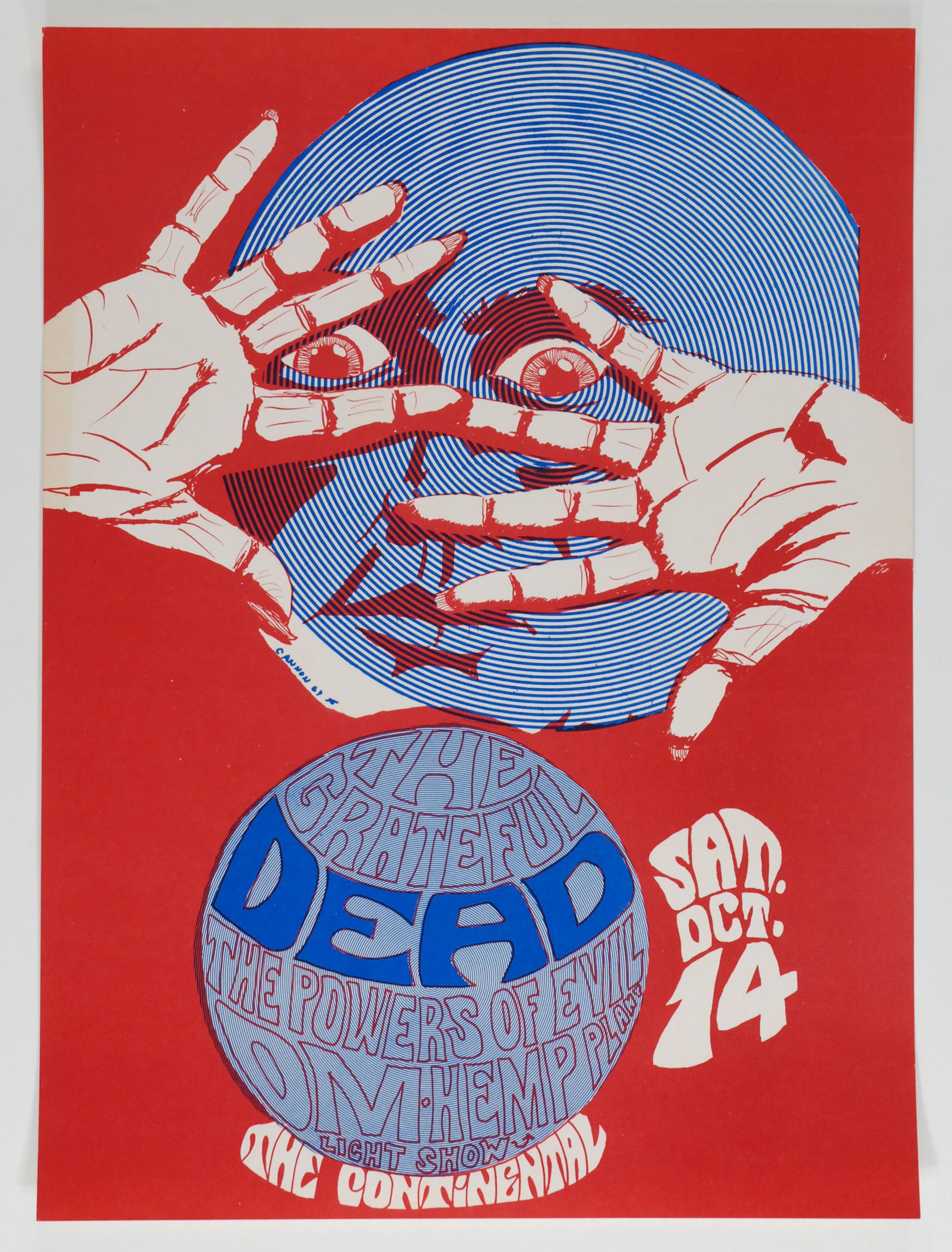 Grateful Dead Continental Ballroom 1967 Concert Poster