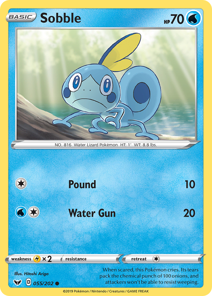 Sobble (55/202) - Sword & Shield Pokémon Card