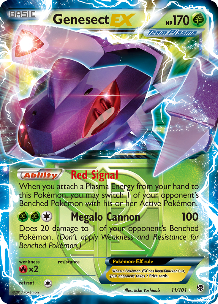 Genesect EX (11/101) - Plasma Blast Pokémon Card