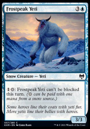 Frostpeak Yeti (Kaldheim) Trading Card