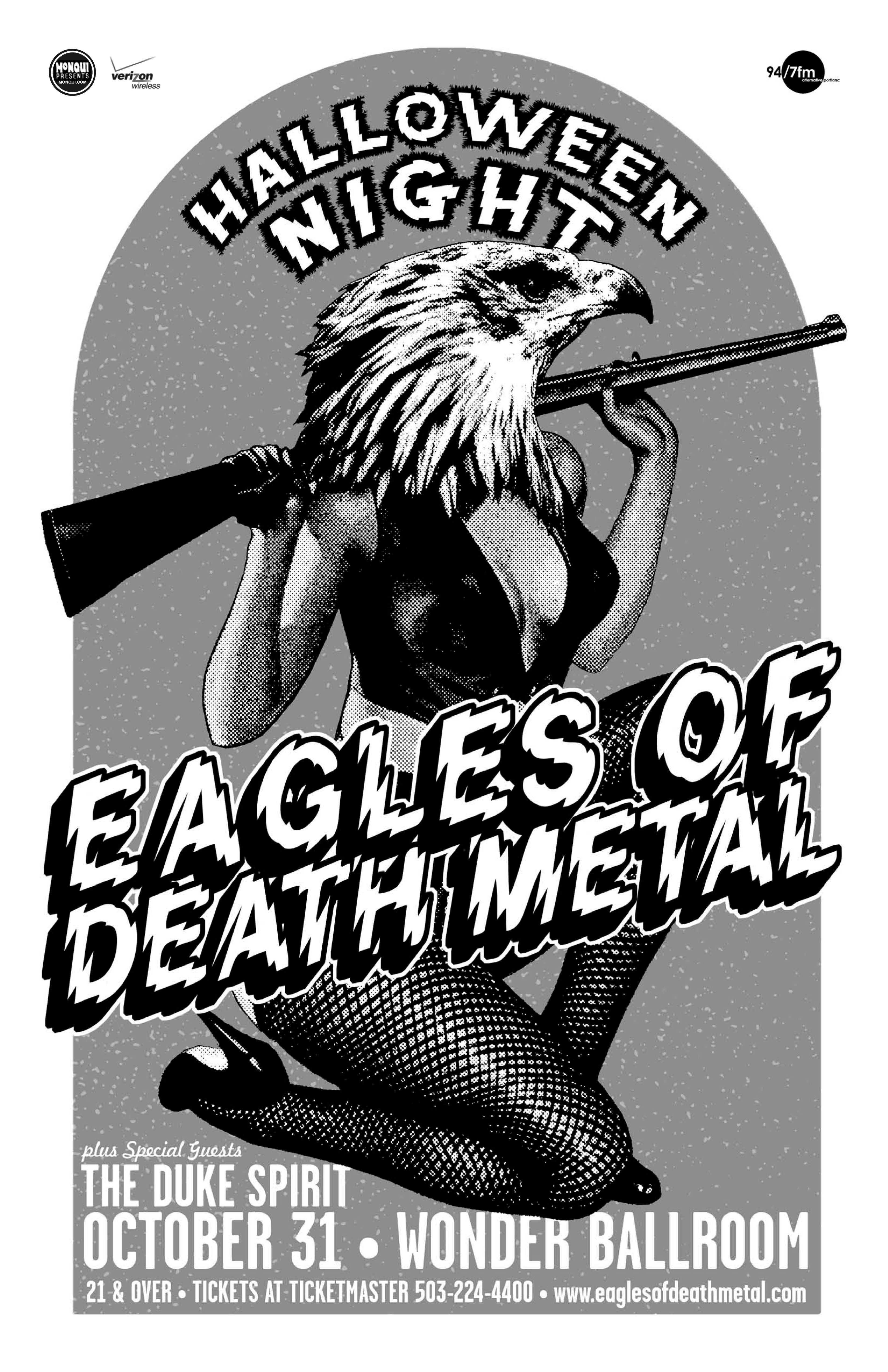 MXP-151.3 Eagles Of Death Metal Wonder Ballroom 2008 Concert Poster