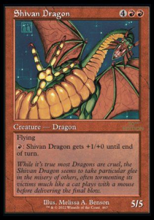 Shivan Dragon (Magic 30th Anniversary Edition - Old Frame) Trading Card