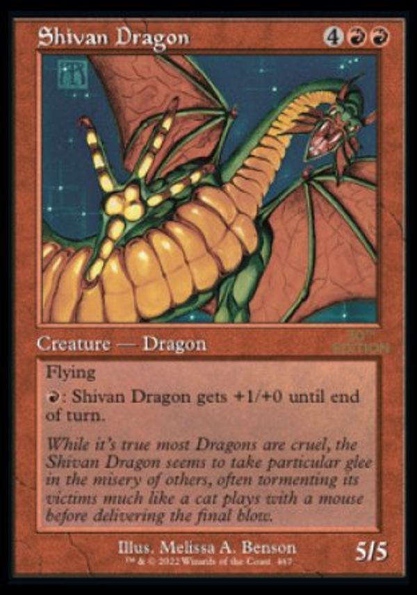 Shivan Dragon (Magic 30th Anniversary Edition - Old Frame)