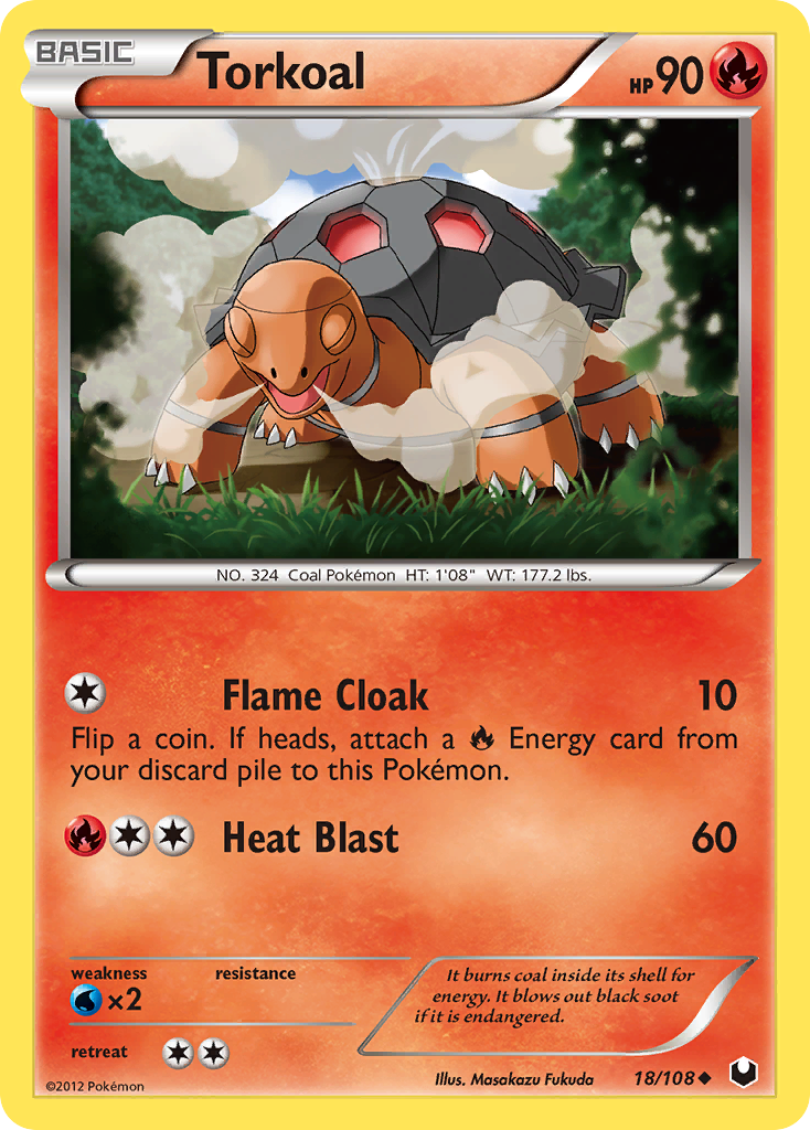 Torkoal (18/108) - Dark Explorers Pokémon Card