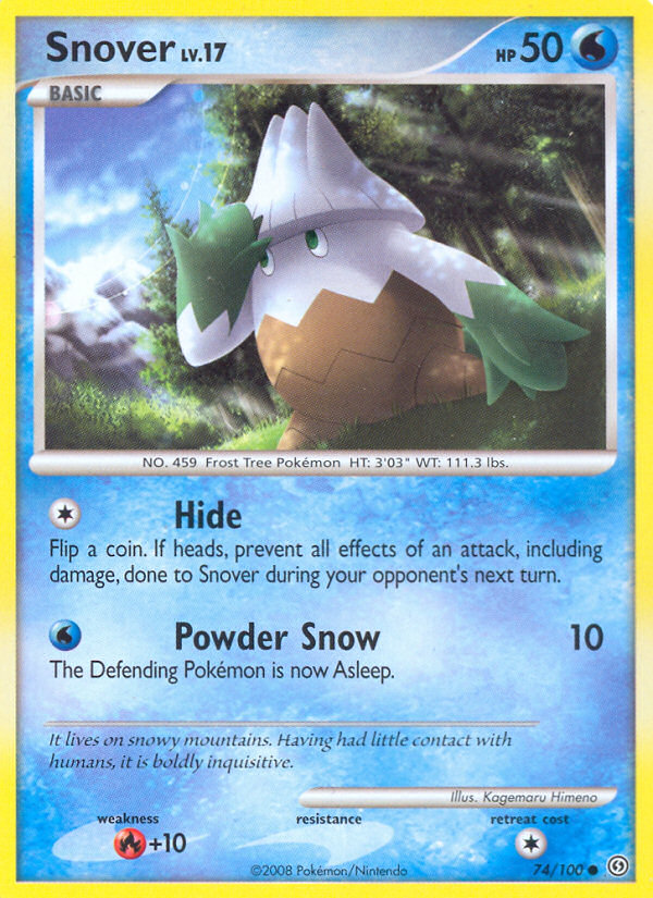 Snover (74/100) - Stormfront Pokémon Card