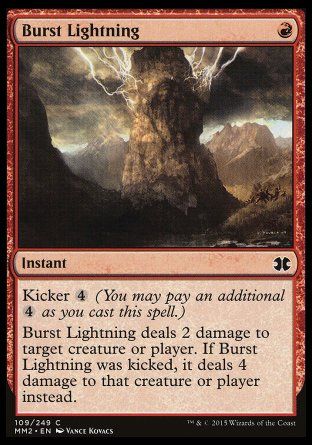 Burst Lightning (Modern Masters 2015) Trading Card