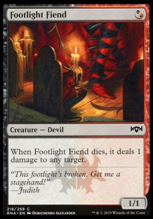 Footlight Fiend (Ravnica Allegiance) Trading Card